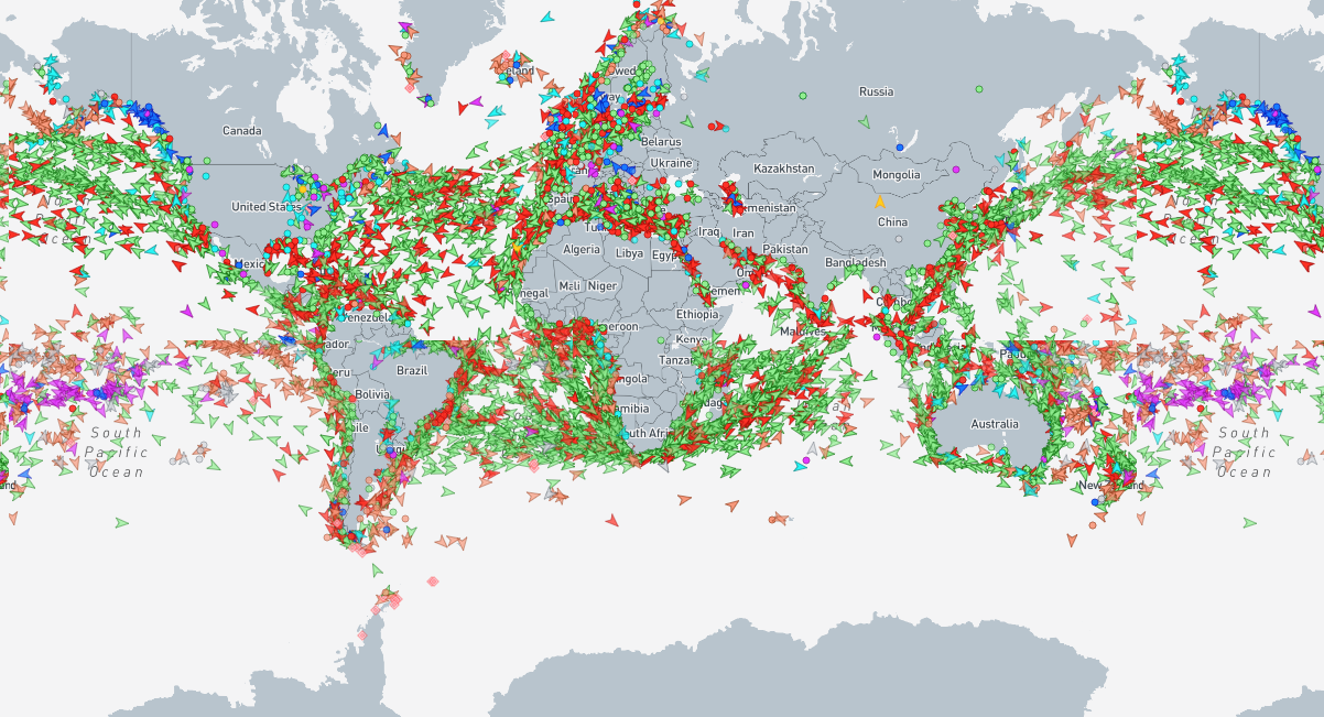 Carte MarineTraffic